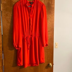 Beautiful orange shirt dress size 12